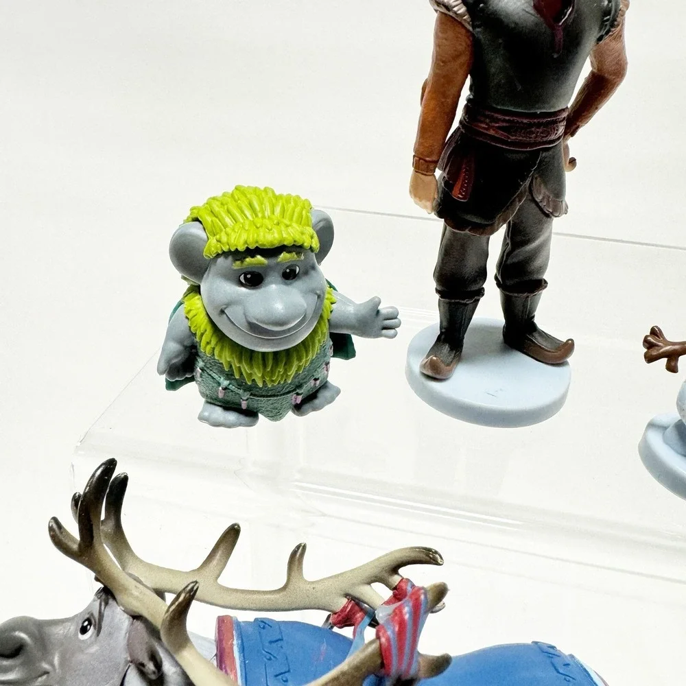 Disney Frozen 2 Deluxe Collectible PVC Cake Topper Figures Lot of 10 Anna Olaf